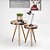 Kit Mesa Bistrô Malaga Pés Palito Courissimo Branco Cobre - Imagem 2