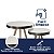 Kit Mesa Bistrô Malaga Pés Palito Courissimo Off White Preto - Imagem 3