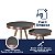 Kit Mesa Bistrô Malaga Pés Palito Courissimo Preto Cobre - Imagem 3