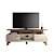 Bancada Rack Essenza 1.6 Off White / Castanho - HB - Imagem 1