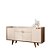 Buffet Aparador Melodia Off White / Castanho - HB - Imagem 1