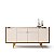 Buffet Aparador Melodia Off White / Castanho - HB - Imagem 2