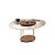 Mesa de Centro Sky Tampo de Vidro Castanho - HB - Imagem 1