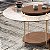 Mesa de Centro Sky Tampo de Vidro Castanho - HB - Imagem 3