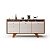 Buffet Aparador Sollare Castanho / Off White - HB - Imagem 4