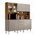 Cozinha Compacta 10 Portas Amora Amendola / Nude - Demóbile - Imagem 1
