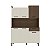 Cozinha Compacta Genova 2479 Nogueira / Off White - Imagem 1