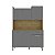 Cozinha Compacta Genova Plus 2519 Freijo / Gris - Imagem 1