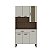 Cozinha Compacta Golden 6 Portas 196 Nogueira / Off White - Imagem 1