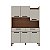 Cozinha Compacta Modena 2478 Nogueira / Off White - Imagem 1