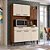 Cozinha Compacta Modena 2478 Nogueira / Off White Ripado - Imagem 2