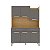 Cozinha Compacta Modena Plus 2520 Freijo / Gris - Imagem 1