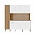 Cozinha Compacta Pulse 3011 Freijo / Artico - Kits Parana - Imagem 1