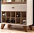 Cristaleira Opera Off White / Castanho - HB - Imagem 3