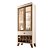 Cristaleira Opera Off White / Castanho - HB - Imagem 1