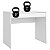 Escrivaninha Mesa 1 Gaveta Facility Branco Demóbile - Imagem 8