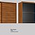 Guarda Roupa 2 Portas Belga Nogueira / Preto Prime Demartêz - Imagem 3