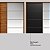 Guarda Roupa 2 Portas Belga Nogueira / Preto Prime Demartêz - Imagem 4