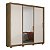 Guarda Roupa 3 Portas Casal Residence Amendola / Off White - Imagem 1