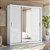 Guarda Roupa 3 Portas Casal Residence Branco - Demóbile - Imagem 2