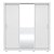 Guarda Roupa 3 Portas Casal Residence Branco - Demóbile - Imagem 3