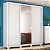 Guarda Roupa 3 Portas Casal Residence Branco - Demóbile - Imagem 2