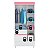 Guarda Roupa 3 Portas Wind Branco / Rosa Flex Demóbile - Imagem 7