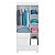 Guarda Roupa 3 Portas Wind Branco / Rosa Flex Demóbile - Imagem 5