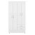 Guarda Roupa 4 Portas Astro Branco / Rosa Flex Demóbile - Imagem 3