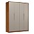 Guarda Roupa 4 Portas Attore Nogueira / Nude Prime Demartêz - Imagem 1