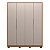 Guarda Roupa 4 Portas Attore Nogueira / Nude Prime Demartêz - Imagem 3