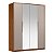 Guarda Roupa 4 Portas Attore Nogueira / Nude Prime Demartêz - Imagem 1