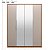 Guarda Roupa 4 Portas Attore Nogueira / Nude Prime Demartêz - Imagem 9