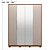 Guarda Roupa 4 Portas Attore Nogueira / Nude Prime Demartêz - Imagem 7