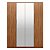 Guarda Roupa 4 Portas Attore Nogueira Touch Demartêz - Imagem 4