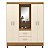 Guarda Roupa 4 Portas Capelinha Lord Amendola / Off White - Imagem 3