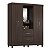 Guarda Roupa 4 Portas Capelinha Lord Café Touch Demóbile - Imagem 1
