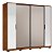 Guarda Roupa 4 Portas Laredo Nogueira / Nude Prime Demartêz - Imagem 1