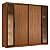Guarda Roupa 4 Portas Laredo Nogueira / Nude Prime Demartêz - Imagem 2