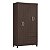 Guarda Roupa 4 Portas Lótus Solteiro Café Touch Demóbile - Imagem 1