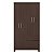 Guarda Roupa 4 Portas Lótus Solteiro Café Touch Demóbile - Imagem 4