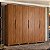 Guarda Roupa 6 Portas Atrice Nogueira Touch Demartêz - Imagem 2