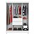 Guarda Roupa 6 Portas Ecom 2 Branco / Rosa Flex Demóbile - Imagem 3
