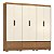Guarda Roupa 6 Portas Himalaia Amendola / Off White Demóbile - Imagem 1