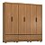 Guarda Roupa 6 Portas Himalaia Amendola Touch Demóbile - Imagem 1