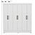 Guarda Roupa 6 Portas Prático Casal Branco Demóbile - Imagem 9