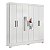 Guarda Roupa 6 Portas Prático Casal Branco Demóbile - Imagem 1