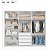 Guarda Roupa 6 Portas Venice Casal Branco Demóbile - Imagem 7