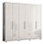 Guarda Roupa 6 Portas Venice Casal Branco Demóbile - Imagem 1