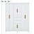Guarda Roupa 8 Portas Munique Casal Branco Demóbile - Imagem 9